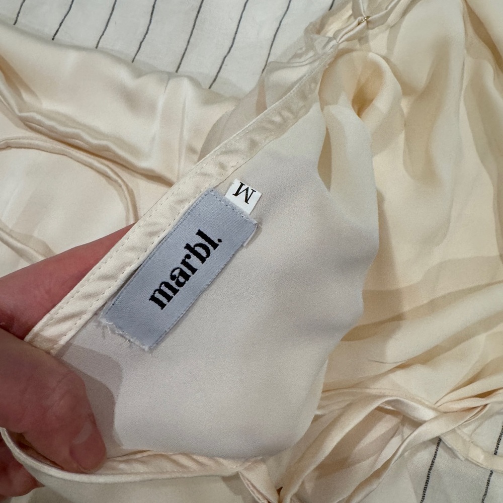MARBLE Cream Midi Dress - Picture 5 of 5